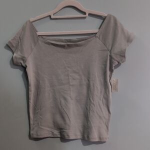 NWT Aeropostale Olive Women's Top Cotton *E16